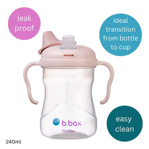 b.box Soft Spout Cup 240ml Blush Light Pink - 200511