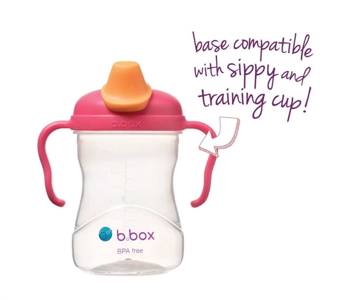 B.Box Soft Spout Cup - Strawberry Shake Pink Orange - 621