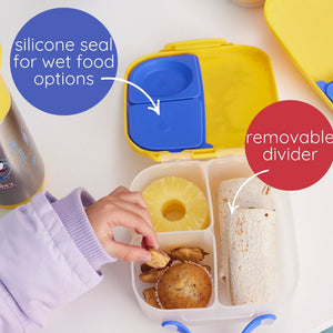 b.box Spidey Mini Lunchbox - Adjustable Divider, Flexi Fruit Holder & 1L Capacity - Multicolor - 4007MSS2
