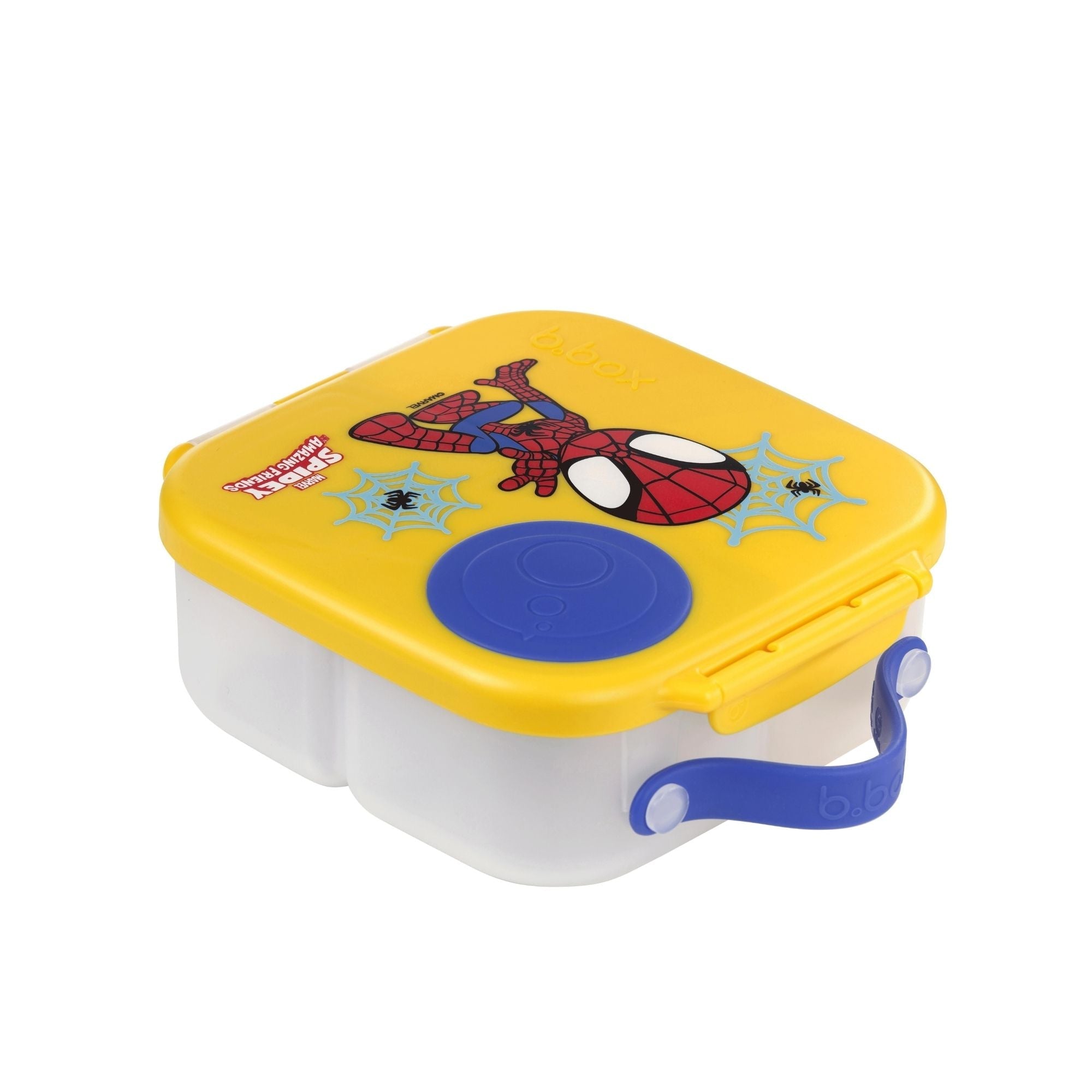 b.box Spidey Mini Lunchbox - Adjustable Divider, Flexi Fruit Holder & 1L Capacity - Multicolor - 4007MSS2