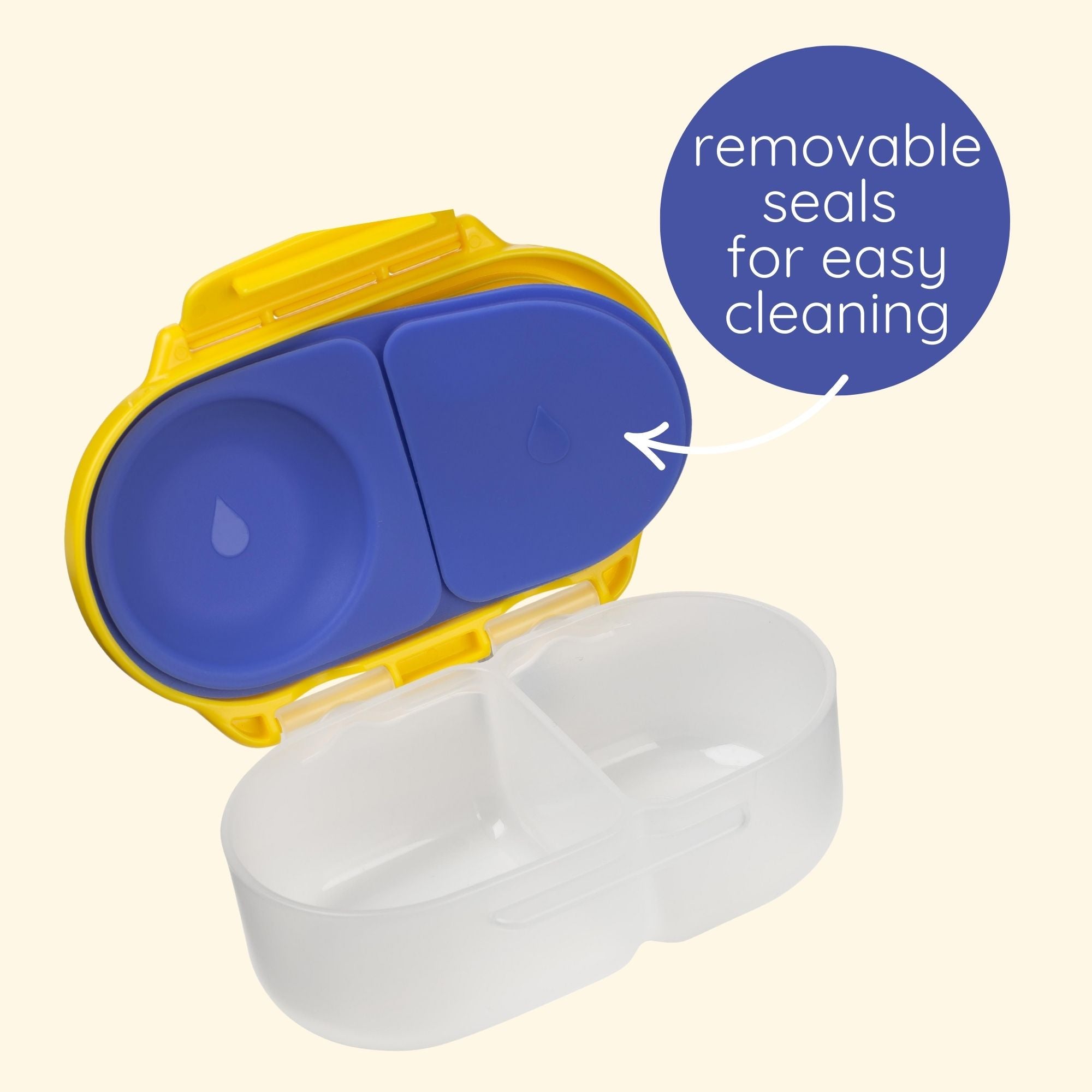 b.box Spidey Snackbox for Kids - Leak - Proof, 2 Compartments & Easy to Carry - Multicolor - 4008MSS2