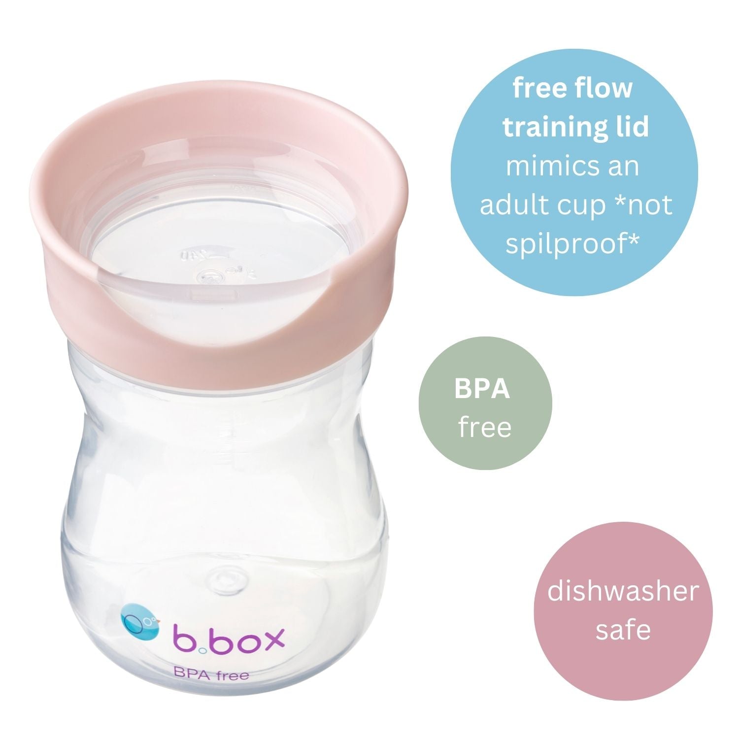 b.box Training Cup 240ml Blush Pink - 201011