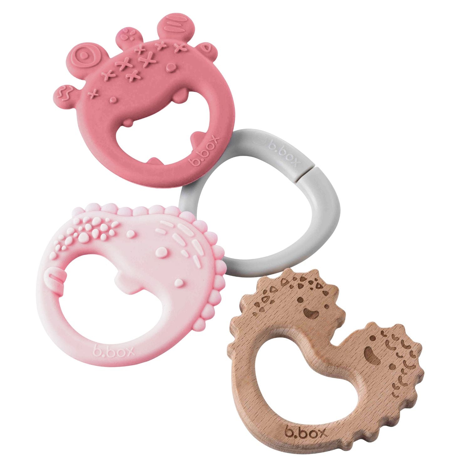 b.box Trio Teether Blush Pink - 100211