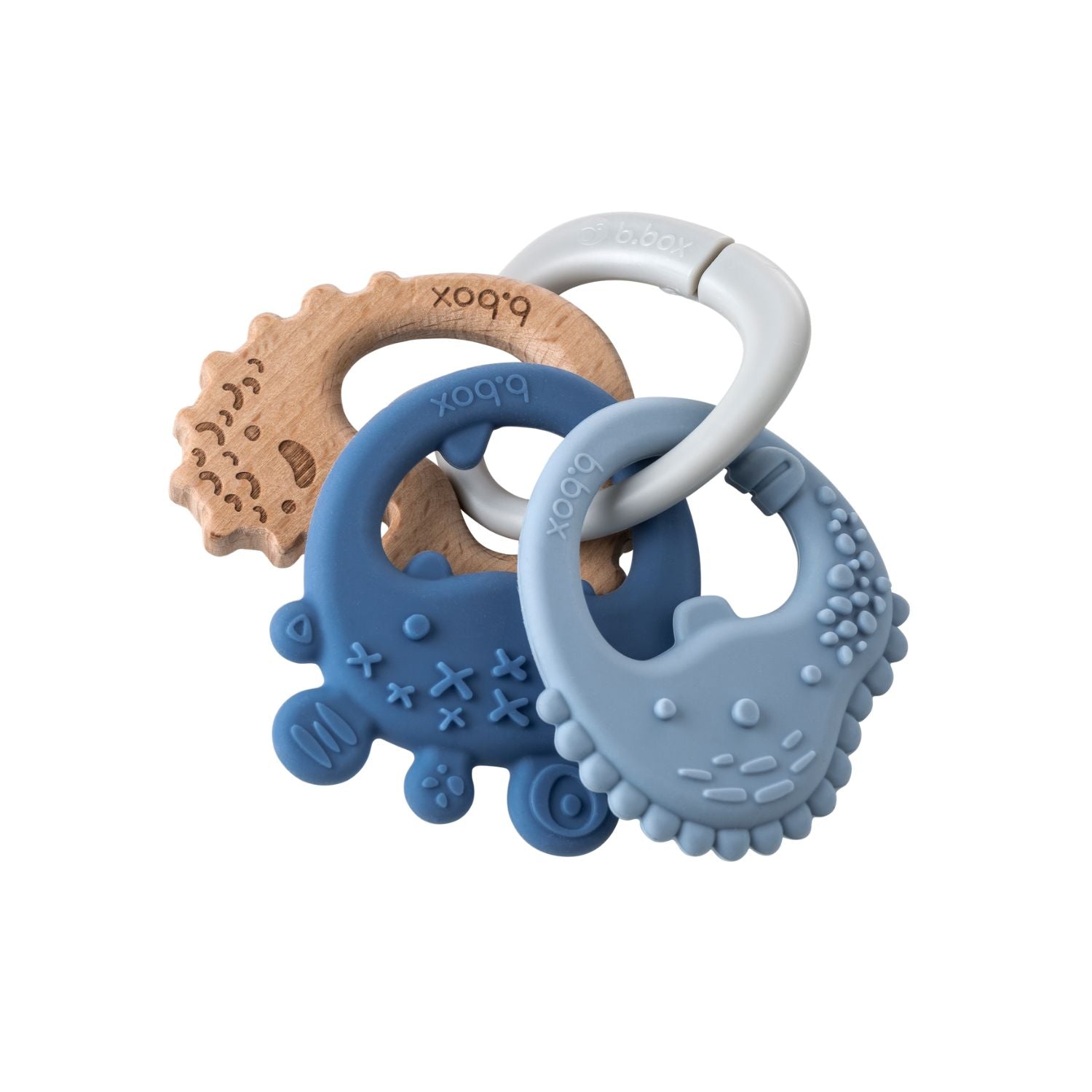 b.box Trio Teether Lullaby Blue - 100208