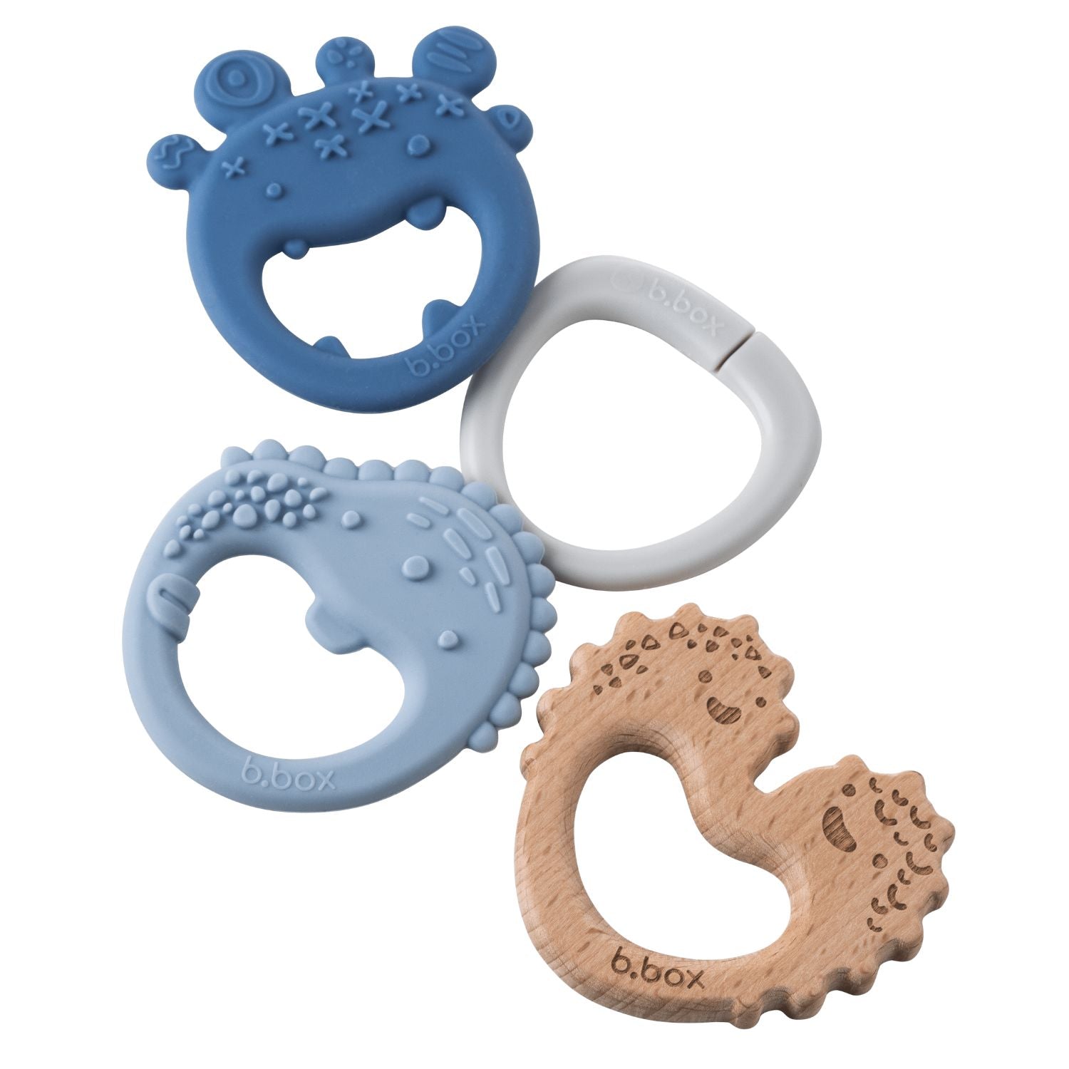 b.box Trio Teether Lullaby Blue - 100208