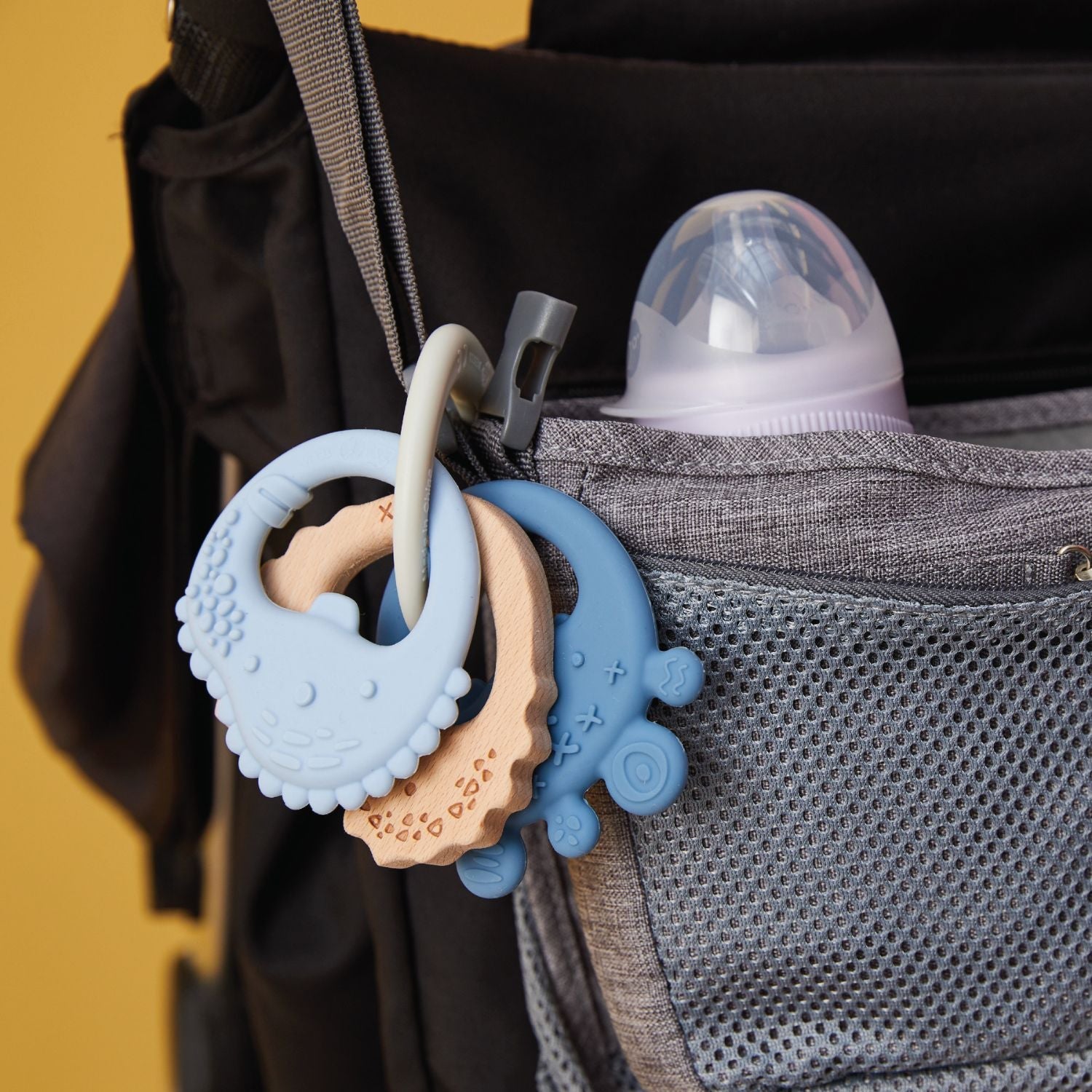 b.box Trio Teether Lullaby Blue - 100208