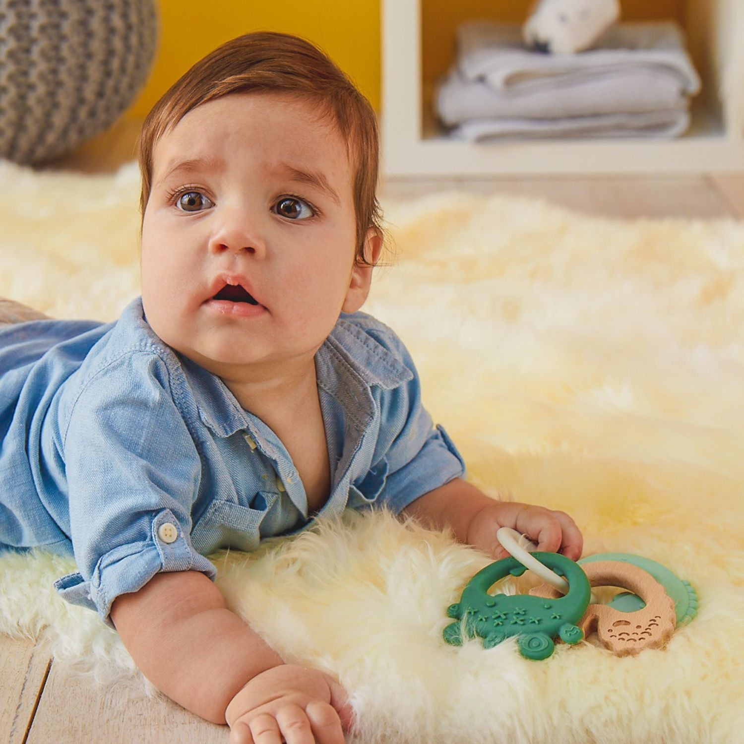 b.box Trio Teether Sage Green - 100210