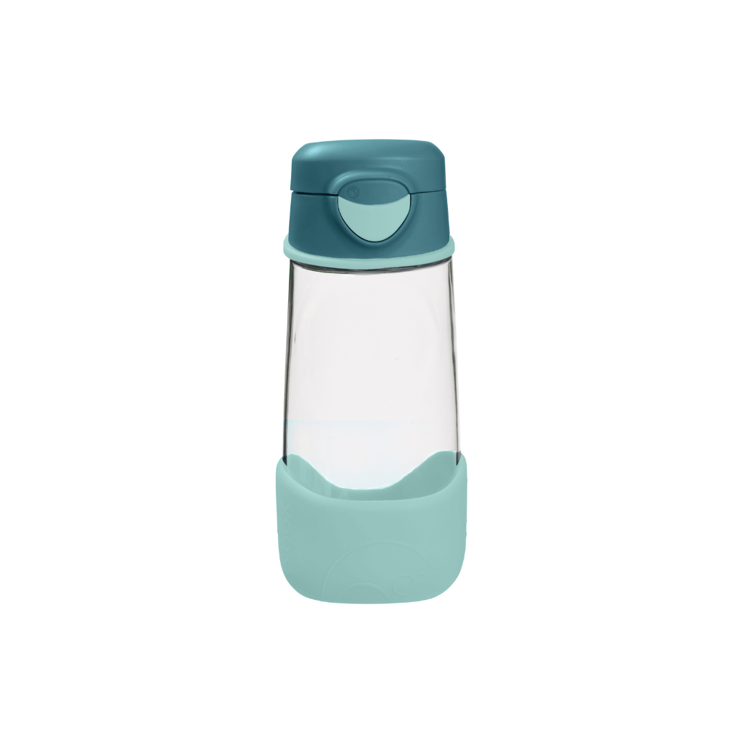 b.box Tritan Sport Spout Drink Bottle 450ml Emerald Forest Green - 500407