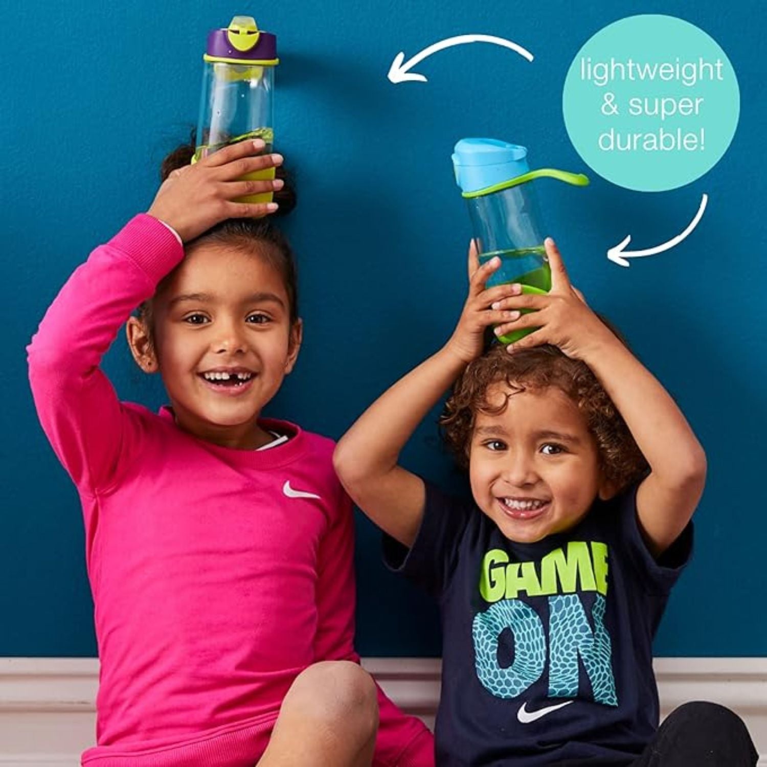 b.box Tritan Sport Spout Drink Bottle 450ml Emerald Forest Green - 500407