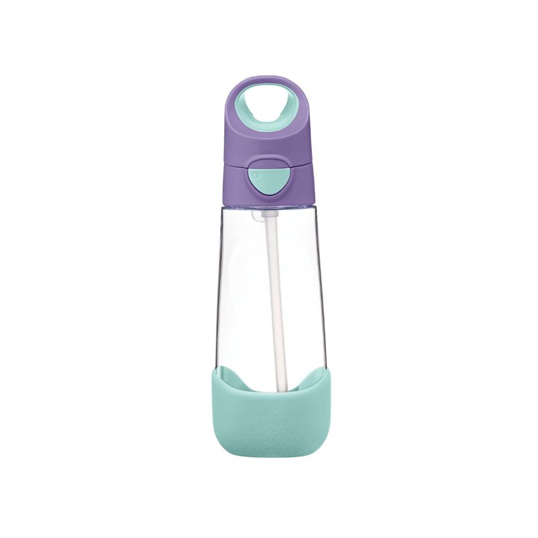 b.box Tritan straw Drink Bottle 600ml Lilac Pop Purple - 500503