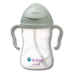 b.box Weighted Straw Sippy Cup 240ml Sage Green - 200210