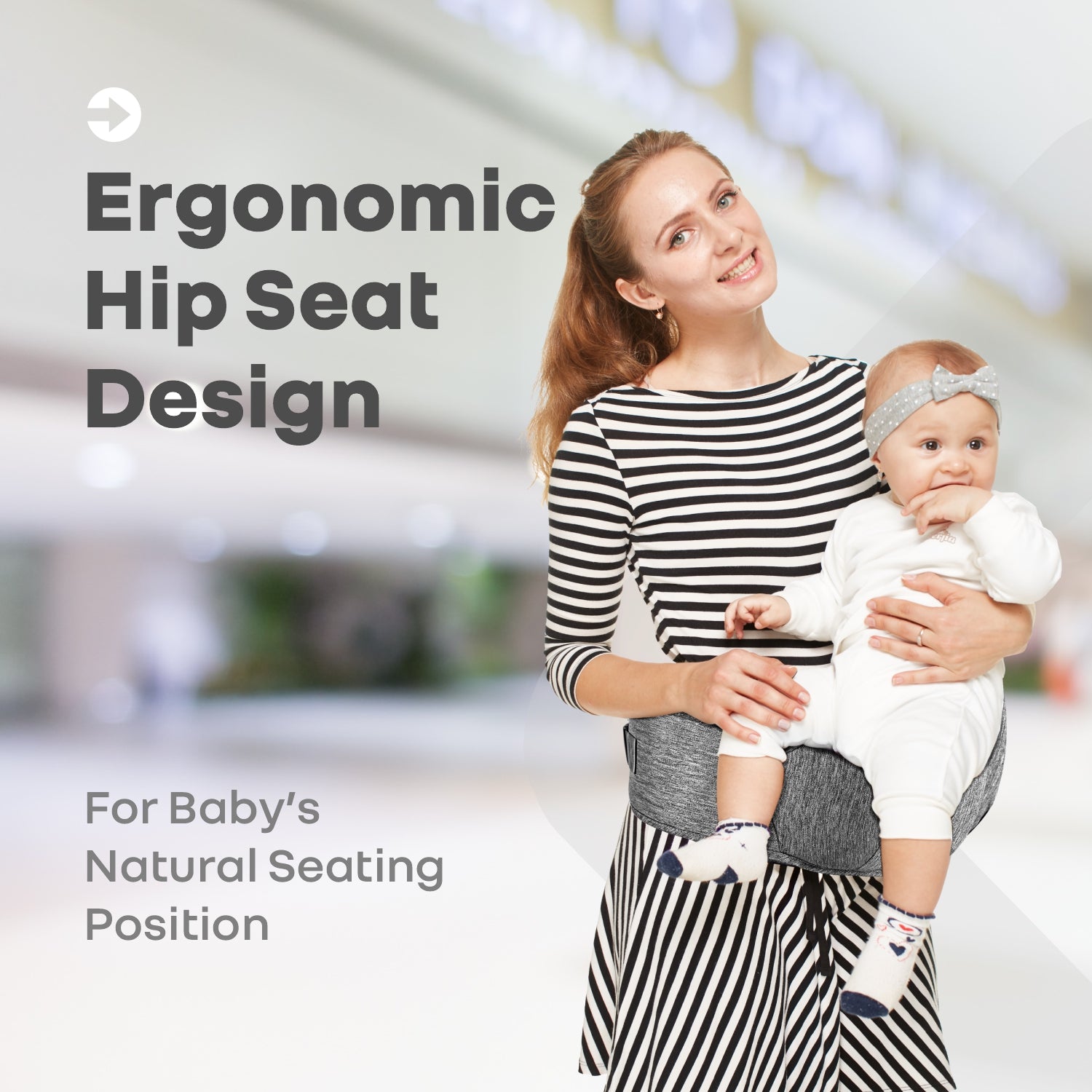 R For Rabbit Upsy Daisy Cool Baby Carriers Grey