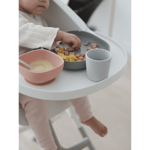 Beaba Silicone Suction Meal Set Eucalyptus - 4 Pcs | The Mom Store - Eucalyptus Feeding Sets