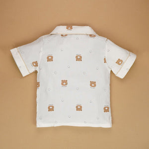 Bear Face Strawberry Kids Nightsuit - 3 - 4 Years Nightsuits