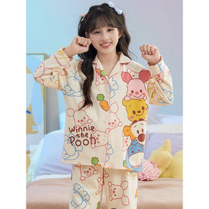 Bear & Friends soft Cotton Kids Nightsuit - 3 - 4 Years Nightsuits