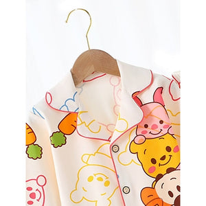 Bear & Friends soft Cotton Kids Nightsuit - 3 - 4 Years Nightsuits