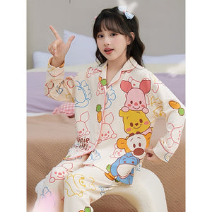Bear & Friends soft Cotton Kids Nightsuit - 3 - 4 Years Nightsuits