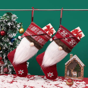 Beardy Gnome Christmas Stockings - XMAS STOCKINGS