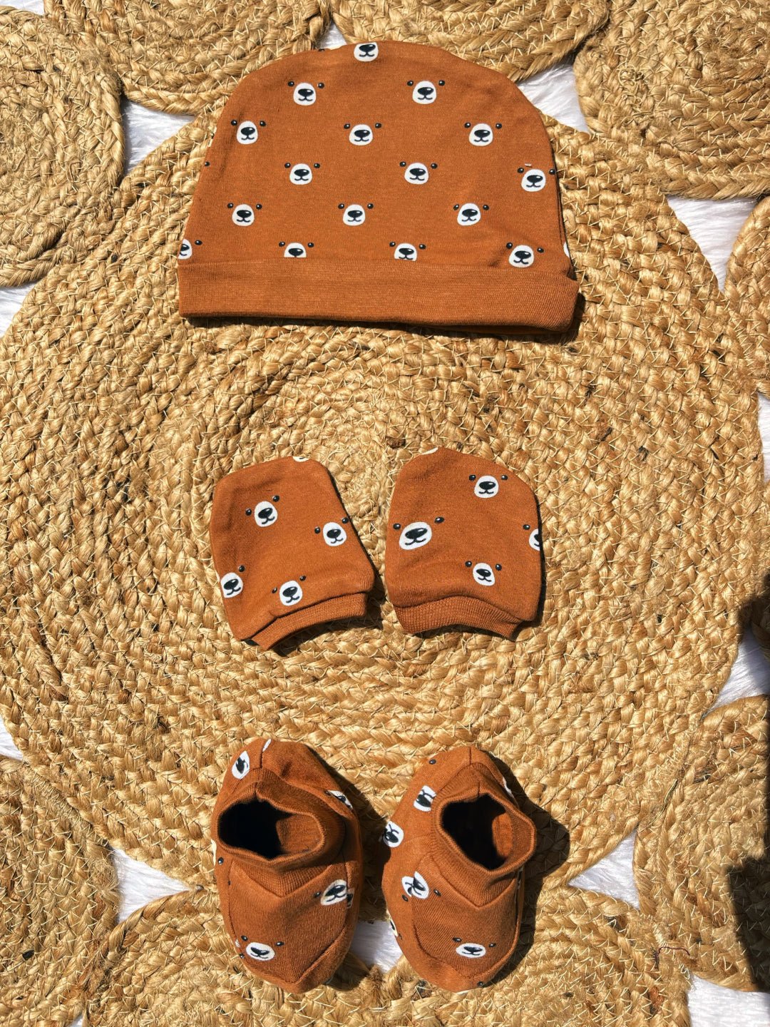 Beary Best - Mittens, Booties and Cap set - MBC - BRYBST