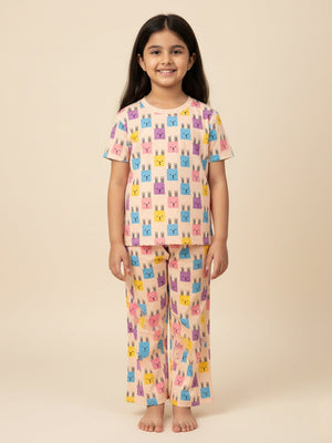 Bedtime Buddies Baby and Kids Pajama Nightsuit Set - TPS - AN - BDTBD - 0 - 6
