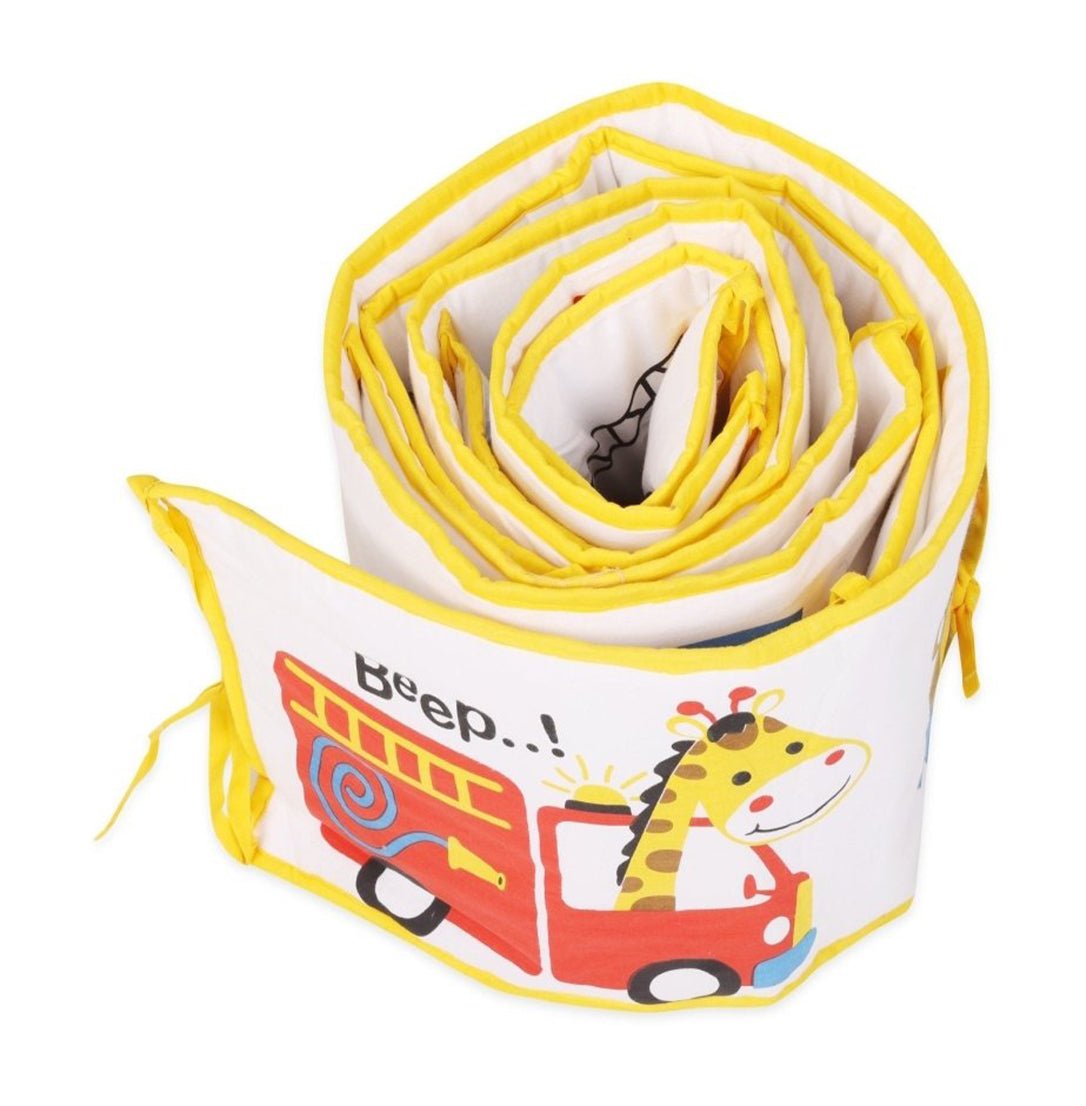 Beep Beep - 4 Section Crib Rails Protector Bumper Set - BPR - BPBPIN