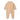 Beige Furry Full Sleeves Jumpsuit Winter Romper for Tiny Toddlers - 3 - 6 Months Winter Wear
