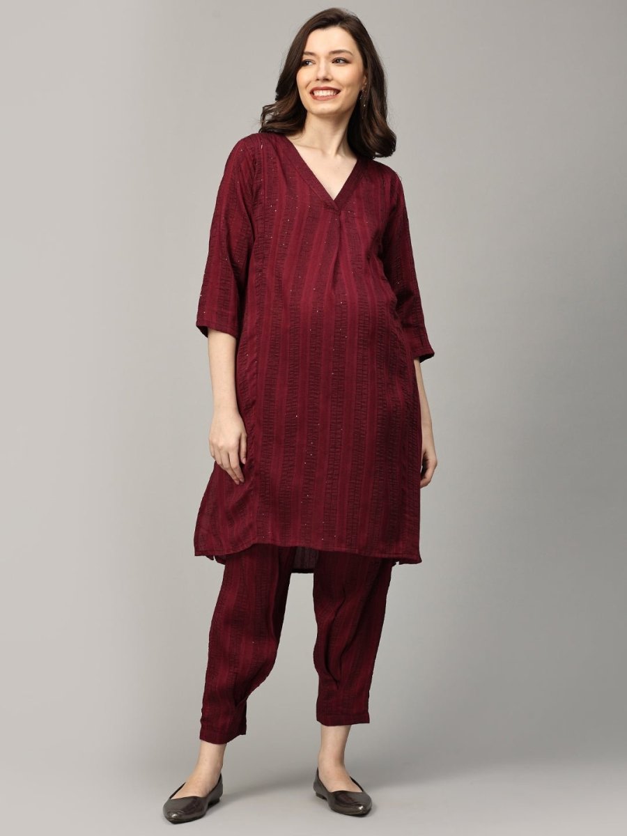 Berry Berry Broadway Maternity and Nursing Co ord Set - MEW-SK-BRBR-S