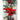 Berry & Bows themed Red & White Bushy Christmas garland with fillers, 6.5 feet - Christmas
