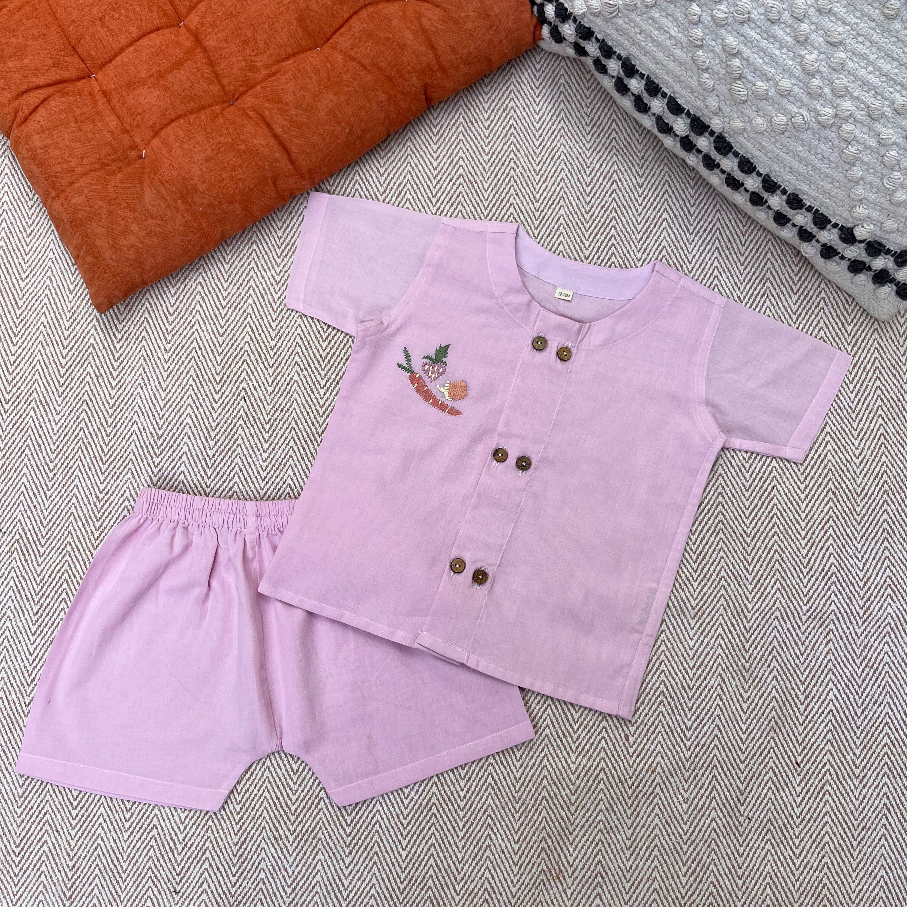 Bhaakur Carrot Lane Jhabla Set - BUT - SET - G - CARROT - 01 - 0 - 3 M