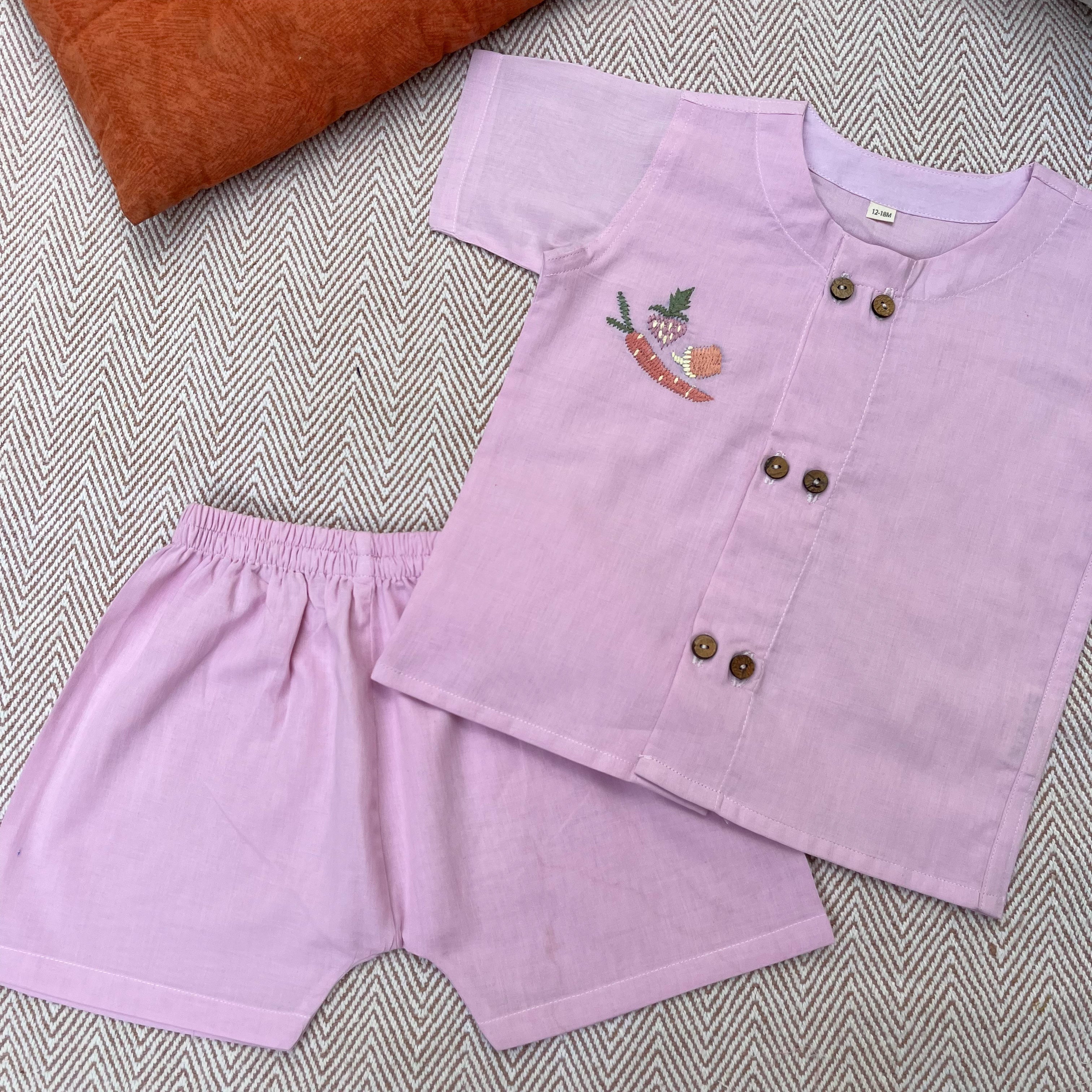 Bhaakur Carrot Lane Jhabla Set - BUT - SET - G - CARROT - 01 - 0 - 3 M
