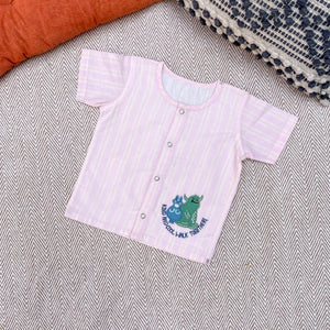 Bhaakur Cotton Jhabla Set- Kind And Cool - Kind-and-Cool-Set-0-3M