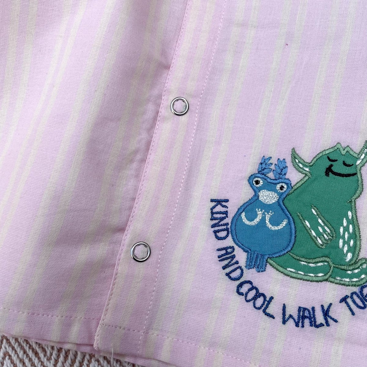 Bhaakur Cotton Jhabla Set- Kind And Cool - Kind-and-Cool-Set-0-3M