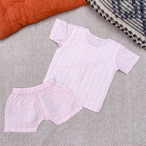 Bhaakur Cotton Jhabla Set- Kind And Cool - Kind-and-Cool-Set-0-3M
