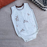 Bhaakur Cotton Romper- Forest - Romper-Forest-Voile-0-6M