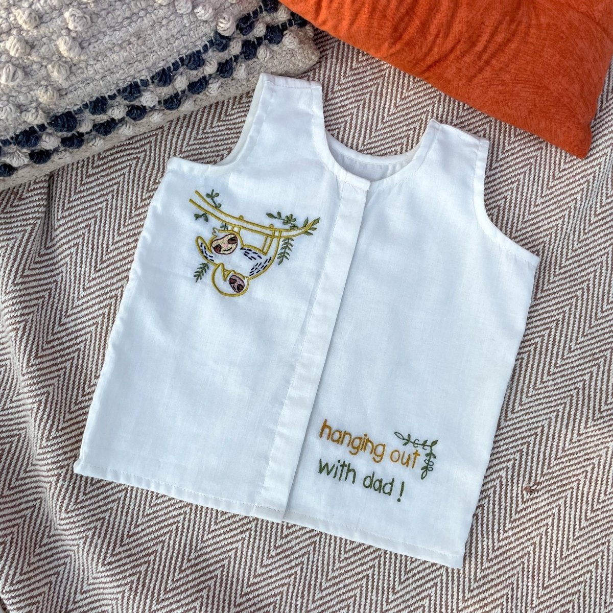 Bhaakur - Cotton Vests - Set of 2 (Sloth) - VESTS-021-0-3