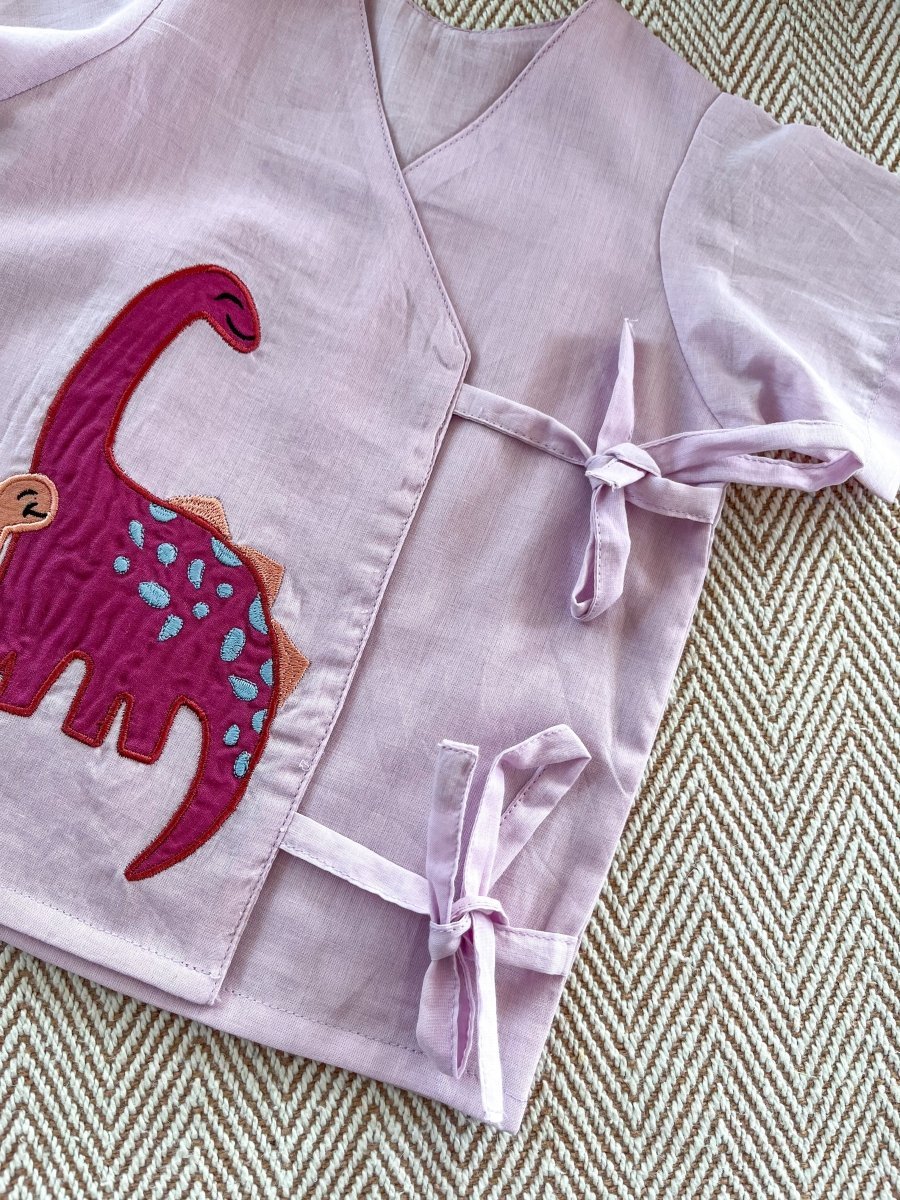 Bhaakur Dino Voile Jhabla - JHAB-LAV-DINO-0-3M