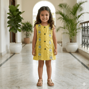 Bhaakur Little Miss Sunshine Frock | The Mom Store - 0-3 months Frock