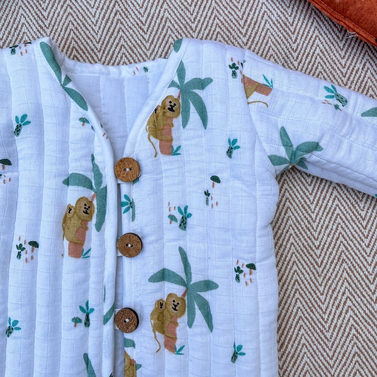 Bhaakur Monkeying Around Quilted Muslin Jacket - MONKEY_JACKET_1