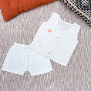 Bhaakur Muslin Jhabla Set- Space - Wrinkled-Set-Space-0-3M