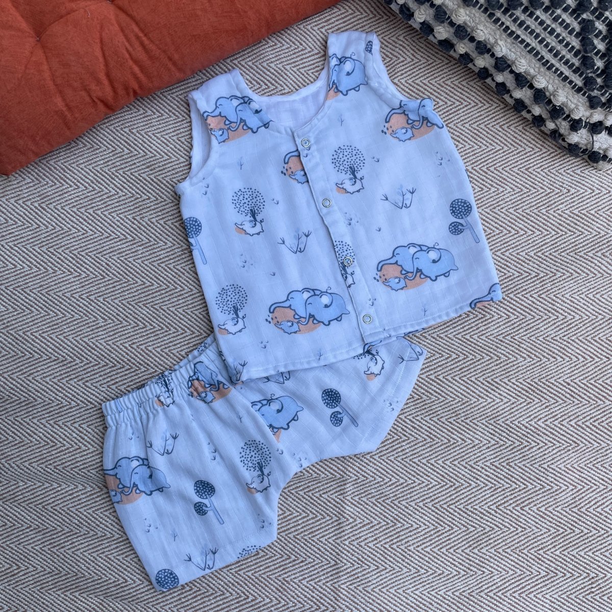 Bhaakur Muslin Set- Elephant - Muslin-Elephant-0-3M