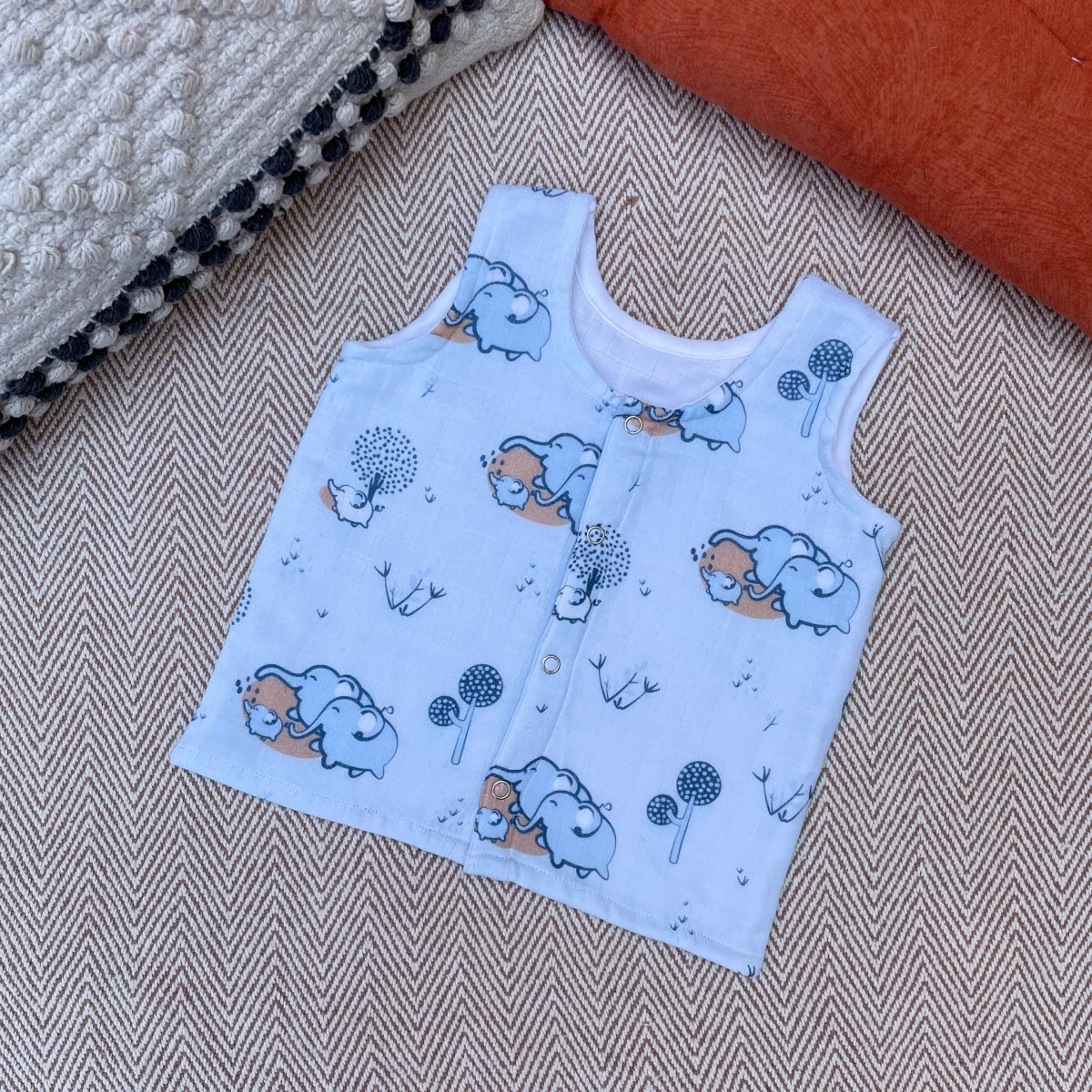Bhaakur Muslin Set- Elephant - Muslin-Elephant-0-3M