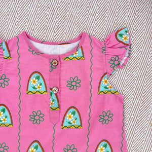 Bhaakur Nani Ghar Ka Champa Kurta Set | The Mom Store - 0-6Months Kurta Pyjama Set