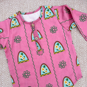 Bhaakur Nani Ghar Ka Champa Unisex Kurta Set | The Mom Store - 0-6Months Kurta Pyjama Set