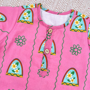 Bhaakur Nani Ghar Ka Champa Unisex Kurta Set | The Mom Store - 0-6Months Kurta Pyjama Set