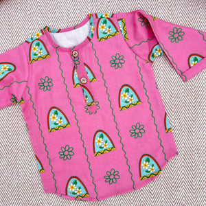 Bhaakur Nani Ghar Ka Champa Unisex Kurta Set | The Mom Store - 0-6Months Kurta Pyjama Set