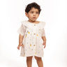 Bhaakur Organic Cotton Frock Infants And Toddlers Mango - White - FROCK - MAN - EMB - 3 - 6M