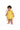 Bhaakur Organic Cotton Frock Infants And Toddlers Veena Print - Yellow - FROCK - VEENA - PRINT - 3 - 6M