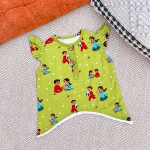 Bhaakur Threads of Love Girls Kurta Set | The Mom Store - 0-6Months Kurta Pyjama Set