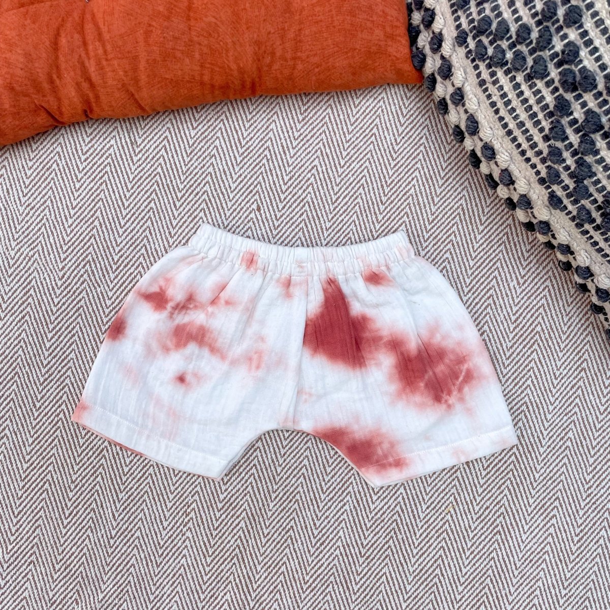 Bhaakur Tie-Dye Jhabla Set (Rust) - Tie-Dye-Rust-0-3M