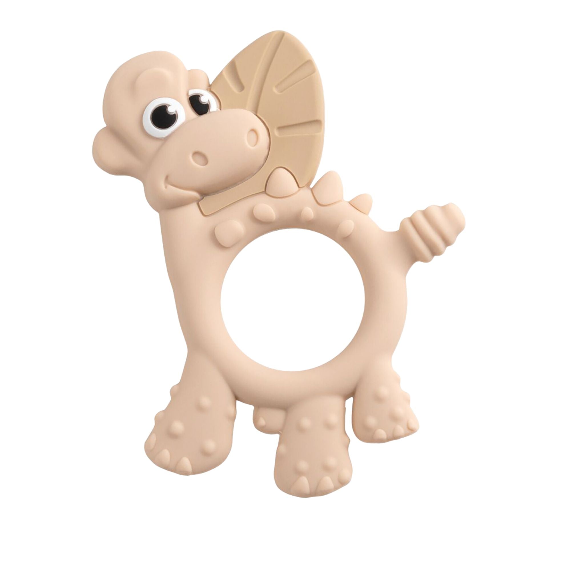 BiBaDo Dotty the Dinosaur - Silicone Multi Sensory Teether - Fawn - 3m+ - BIB402